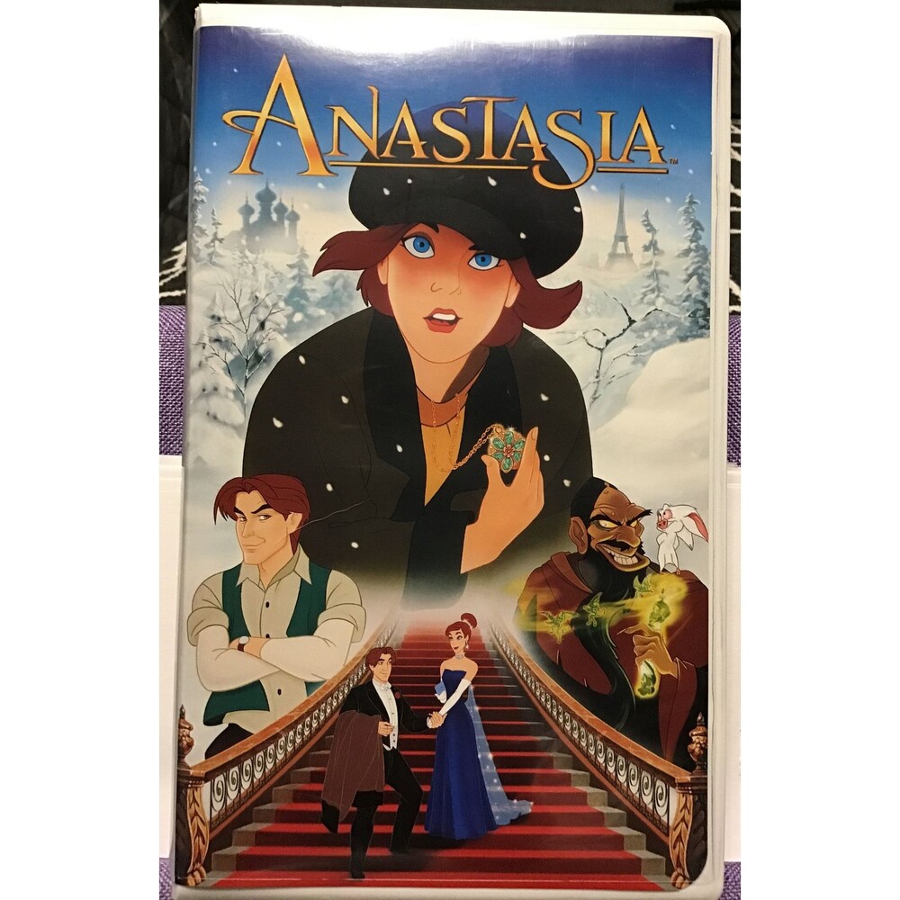 EUC Vintage 20th Century Fox Anastasia (VHS 2764, 1998) Tape Clam Shell Case